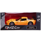 Машина металлическая RMZ City серия 1:32 Chevrolet Corvette C6-R, желтый цвет, двери открываются