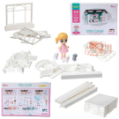 Игровой набор ABtoys Модульный домик (собери сам), 3 секции. Мини-кукла с питомцами и их домиками, в наборе с аксессуарами
