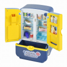 Игрушечная техника ABtoys Помогаю Маме Холодильник синий с продуктами на батарейках