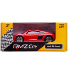 Машина металлическая RMZ City 1:64 Audi R8 Coupe 2019, без механизмов, красный матовый цвет