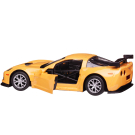 Машина металлическая RMZ City серия 1:32 Chevrolet Corvette C6-R, желтый цвет, двери открываются