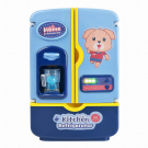 Игрушечная техника ABtoys Помогаю Маме Холодильник синий с продуктами на батарейках