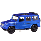 Машинка металлическая Abtoys АвтоСити 1:36 Внедорожник классический инерционный с открывающими передними дверцами синий свет звук