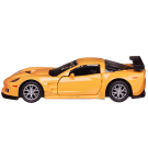 Машина металлическая RMZ City серия 1:32 Chevrolet Corvette C6-R, желтый цвет, двери открываются