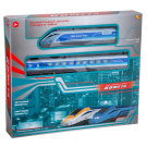Железная дорога ABtoys КОМЕТА Железнодорожный экспресс, 316 см, голубой поезд, на батарейках