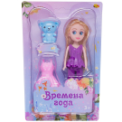 Кукла ABtoys Времена года 17 см в брючном костюме с медвежонком и доп.платьем набор 4