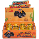 Машинка Abtoys Монстры бездорожья в яйце с пусковым устройством, серия 1, 4,5х4,5х3,5см, дисплей 16 шт