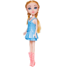 Кукла ABtoys Brilliance Fair 18 см в голубом платье, в сапожках, с расческой