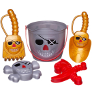 Набор игрушек для песочницы ABtoys Пираты в сетке, серебряный
