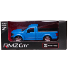 Машина металлическая RMZ City серия 1:32 Ford F150 2018, синий матовый цвет, двери открываются