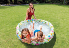 Бассейн надувной детский INTEX "Pineapple Splash Pool" (Ананасики), 132х28 см, от 2х лет