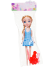 Кукла ABtoys Brilliance Fair 18 см в голубом платье, в сапожках, с расческой
