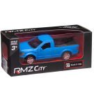 Машина металлическая RMZ City серия 1:32 Ford F150 2018, синий матовый цвет, двери открываются