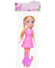 Кукла ABtoys Brilliance Fair 18 см в бледно-розовом платье, в сапожках, с расческой