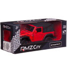Машина металлическая RMZ City серия 1:32 Jeep Wrangler Rubicon 2021, закрытый верх, красный цвет, двери открываются
