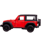 Машина металлическая RMZ City серия 1:32 Jeep Wrangler Rubicon 2021, закрытый верх, красный цвет, двери открываются