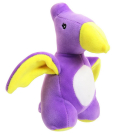 Мягкая игрушка Abtoys Dino Baby Динозаврик сиреневый, 19см