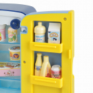 Игрушечная техника ABtoys Помогаю Маме Холодильник синий с продуктами на батарейках