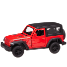 Машина металлическая RMZ City серия 1:32 Jeep Wrangler Rubicon 2021, закрытый верх, красный цвет, двери открываются