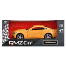 Машинка металлическая Uni-Fortune RMZ City серия 1:32 Ford Mustang 2015 инерционная, цвет желтый, двери открываются