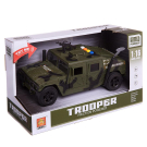 Спецтехника Машинка 1:16 "Военная", пластмассовая инерционная, со звуковыми и световыми эффектами