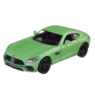 Машина металлическая RMZ City серия 1:32 Mercedes-Benz GT S AMG 2018, 2018 зеленый матовый цвет, двери открываются