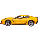 Машина металлическая RMZ City серия 1:32 Chevrolet Corvette Grand Sport, желтый матовый цвет, двери открываются