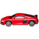Машина металлическая RMZ City 1:64 Audi R8 Coupe 2019, без механизмов, красный матовый цвет